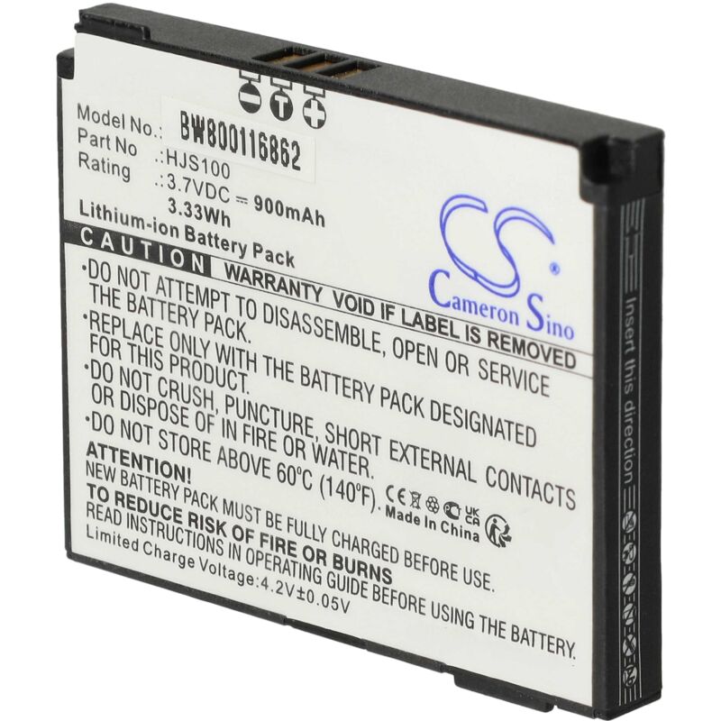 foto del prodotto vhbw batteria compatibile con becker hjs100, hjs 100, map pilot navigatore gps 900mah, 3,7v, li ion 
