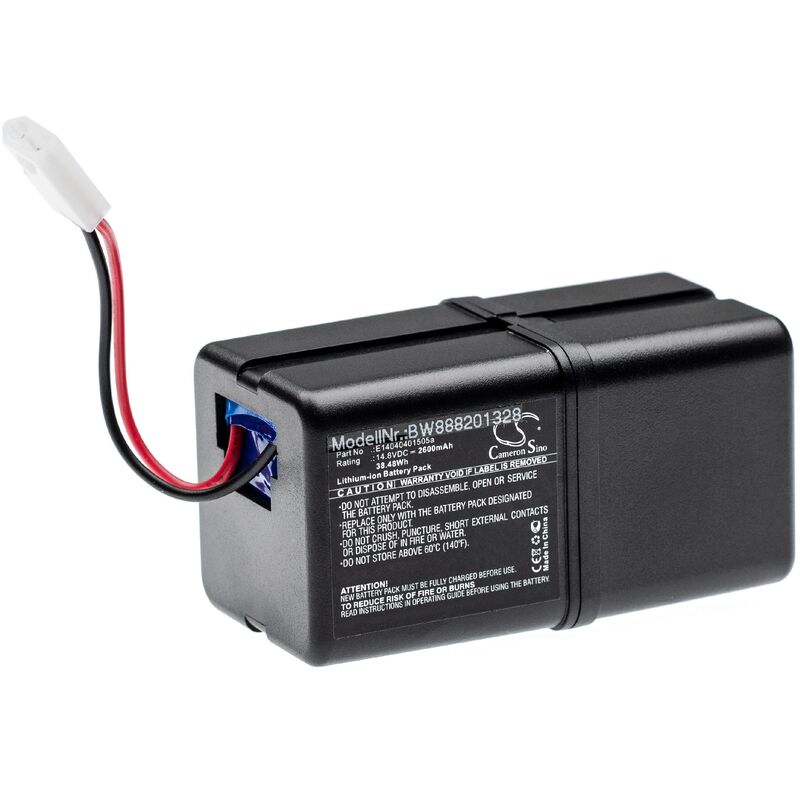 foto del prodotto vhbw batteria compatibile con bobsweep wp460011ro, wj540011, junior, bob pethair aspirapolvere 2600mah, 14,8v, li ion 