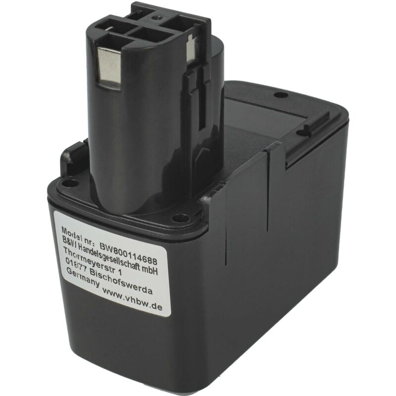 foto del prodotto vhbw batteria compatibile con bosch psb 12vsp 2, psr 120, psr 12ves utensile elettrico 1500 mah, nimh, 12 v 