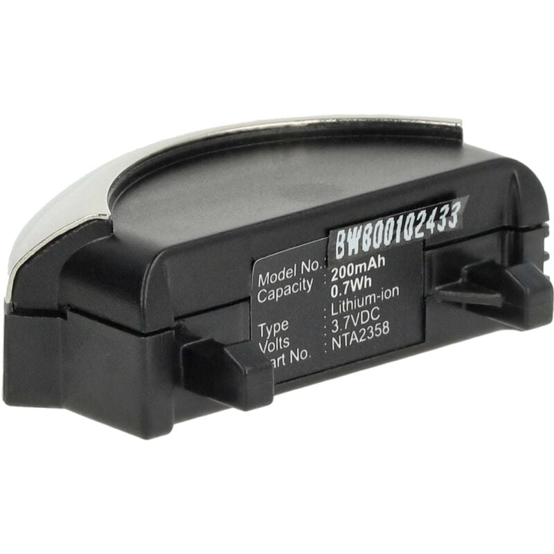 foto del prodotto vhbw batteria compatibile con bose qc 3, qc3, quietcomfort 3 auricolari cuffie wireless 200mah, 3,7v, li ion 
