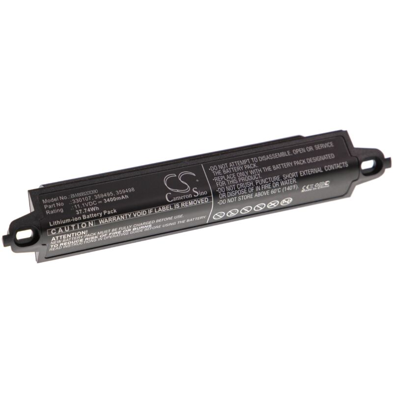 foto del prodotto vhbw batteria compatibile con bose soundlink 1, 2, 3, 404600 casse, altoparlanti, speaker 3400mah, 11,1v, li ion 