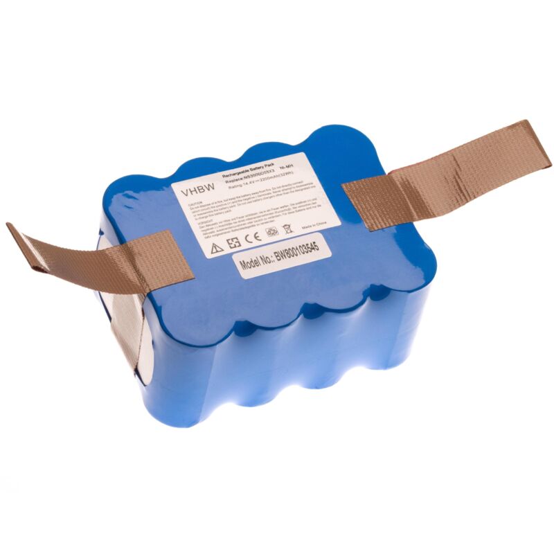 immagine 0 del prodotto vhbw batteria compatibile con candy hoover rbc004b011robo, rbc006011, rbc007b011, rbc009001, rbc009011 aspirapolvere blu 2200mah, 14,4v, nimh 