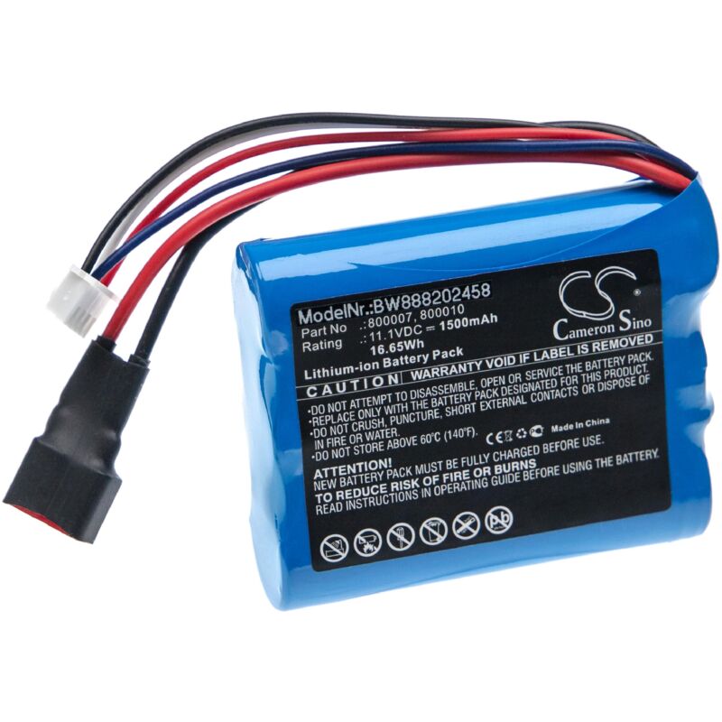 foto del prodotto vhbw batteria compatibile con carrera 800007, 800010 modellismo 1500mah, 11,1v, li ion 