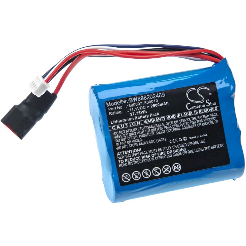 foto del prodotto vhbw batteria compatibile con carrera 800007, 800010 modellismo 2500mah, 11,1v, li ion 
