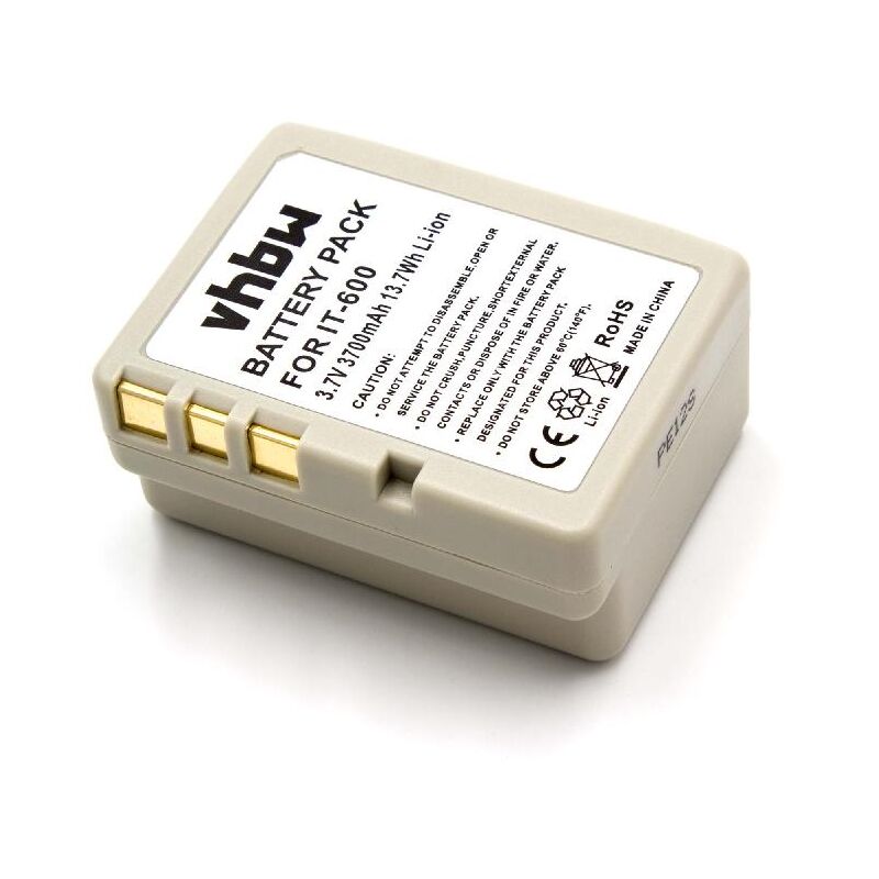 foto del prodotto vhbw batteria compatibile con casio it g500 lettore di codici a barre, pos 3700mah, 3,7v, li ion 