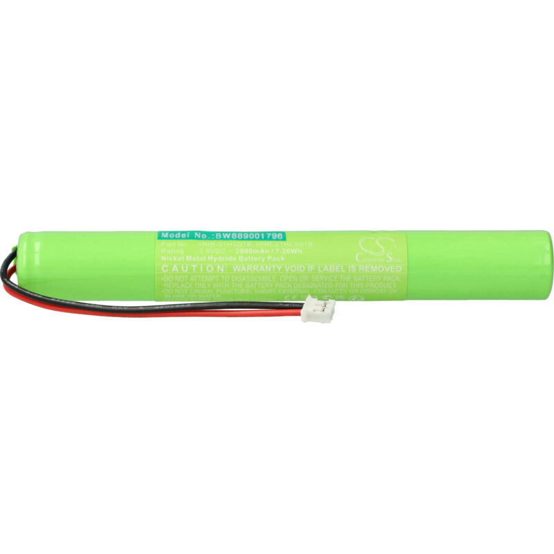 foto del prodotto vhbw batteria compatibile con casio qt 6000, qt 6100, qt 6200, qt 6600 lettore di codici a barre, pos 2000mah, 3,6v, nimh 