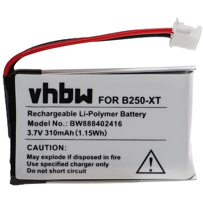 foto del prodotto vhbw batteria compatibile con cobra 840 fotocamera 310mah, 3,7v, li poly 
