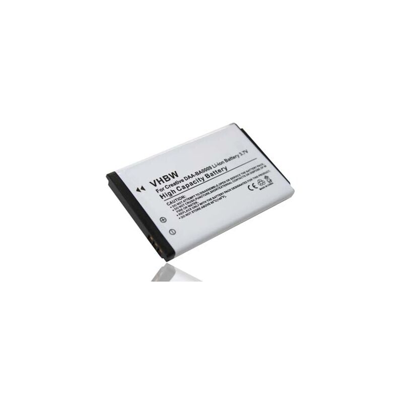 foto del prodotto vhbw batteria compatibile con creative zen micro photo mp3 music player lettore musicale 830mah, 3,7v, li ion 
