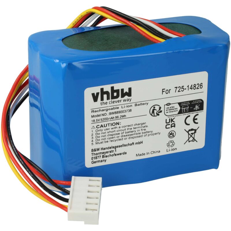 foto del prodotto vhbw batteria compatibile con cub cadet 1000 2021, 1000, 2000 robot tagliaerba 5200mah 18,5v li ion