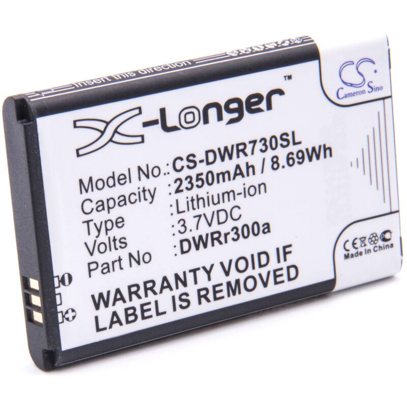 foto del prodotto vhbw batteria compatibile con d link dwr 720 b1, dwr 730, dwr730, dwr 720, dwr 730 b1 hotspot modem router portatile 2350mah, 3,7v, li ion 