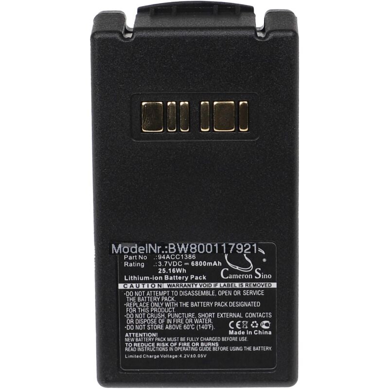 foto del prodotto vhbw batteria compatibile con datalogic falcon x3 lettore di codici a barre, pos 6800mah, 3,7v, li ion 