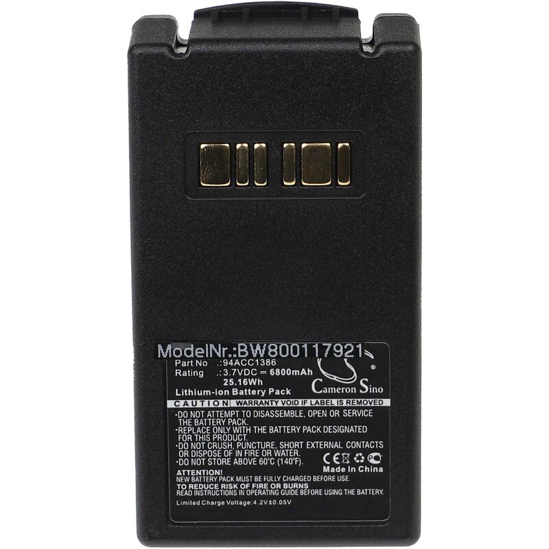 foto del prodotto vhbw batteria compatibile con datalogic falcon x3 plus, falcon x4 lettore di codici a barre, pos 6800mah, 3,7v, li ion 