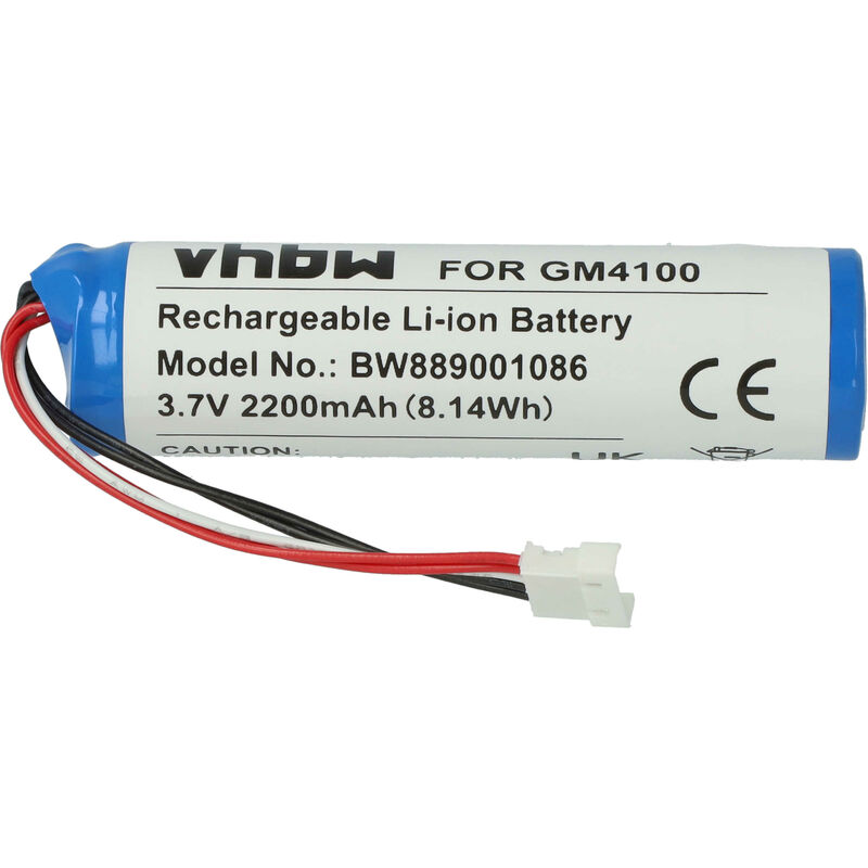 foto del prodotto vhbw batteria compatibile con datalogic gryphon gm4100 bk d910, gm4100 hc 433, gm4100 hc 910, gm4130 lettore di codici a barre, pos 2200mah, 3,7v,