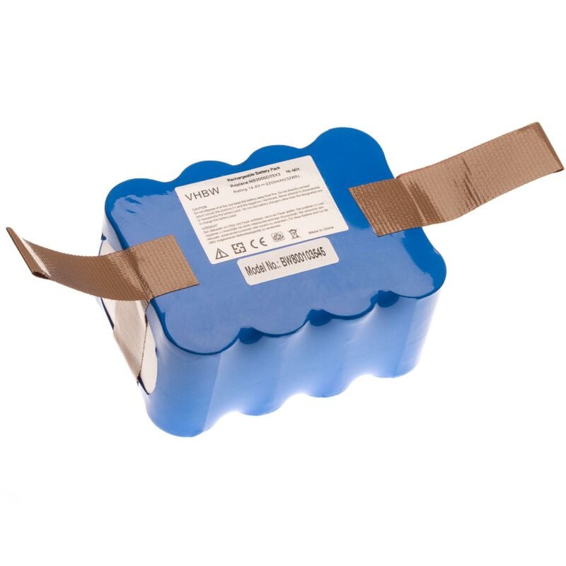 foto del prodotto vhbw batteria compatibile con dite international a320 aspirapolvere blu 2200mah, 14,4v, nimh 