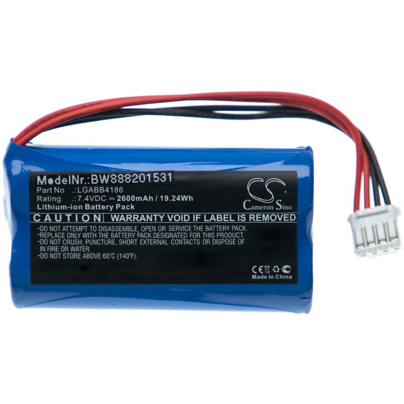foto del prodotto vhbw batteria compatibile con dji phantom 3 4k, 3 standard, gl358wb drone quadricottero multicottero 2600mah, 7,4v, li ion 
