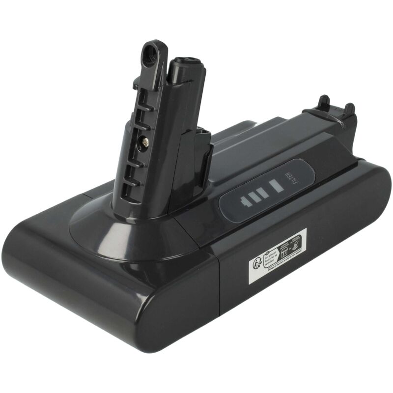 foto del prodotto vhbw batteria compatibile con dyson v10, cyclone v10, v10 absolute, v10 animal, v10 cyclone series aspirapolvere grigio 3000mah, 25,2v, li ion 