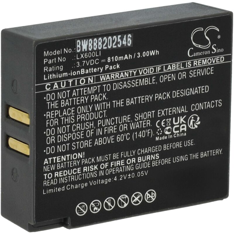 foto del prodotto vhbw batteria compatibile con eartec hub, hub systems, hub hd mini base, hub5s auricolari cuffie wireless 810mah, 3,7v, li ion 