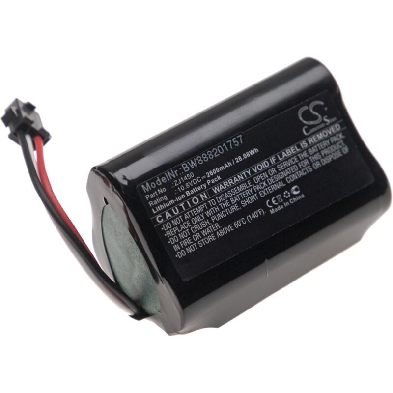 foto del prodotto vhbw batteria compatibile con ecovacs d36e, da60, da611, db35, d36a, d36b, d36c aspirapolvere 2600mah, 10,8v, li ion 