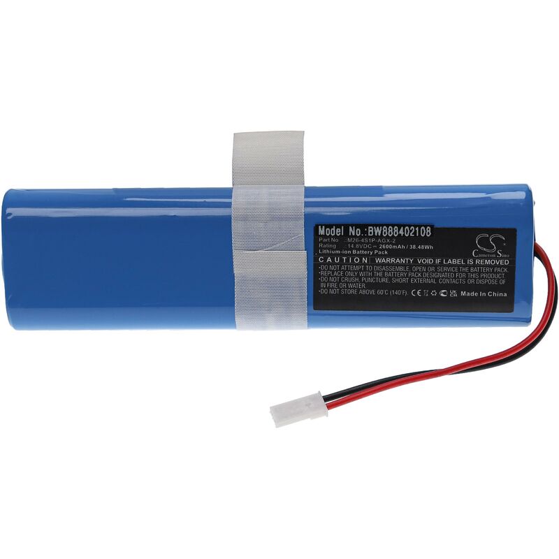 foto del prodotto vhbw batteria compatibile con ecovacs deebot df45 home cleaner 2600mah, 14,4v, li ion 