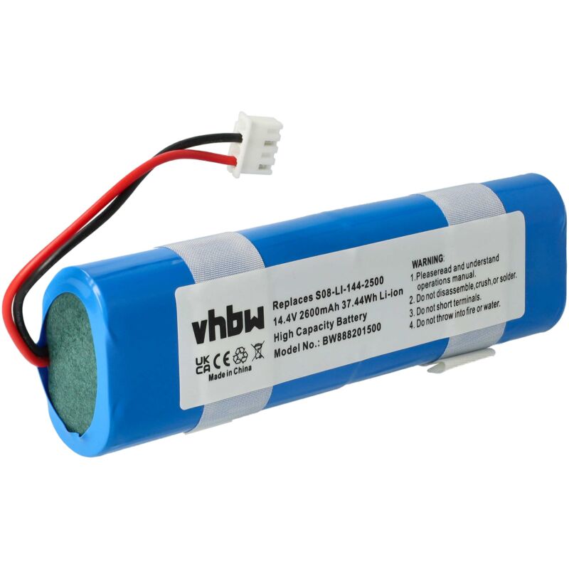foto del prodotto vhbw batteria compatibile con ecovacs deebot dn55 aspirapolvere home cleaner 2600mah, 14,4v, li ion 