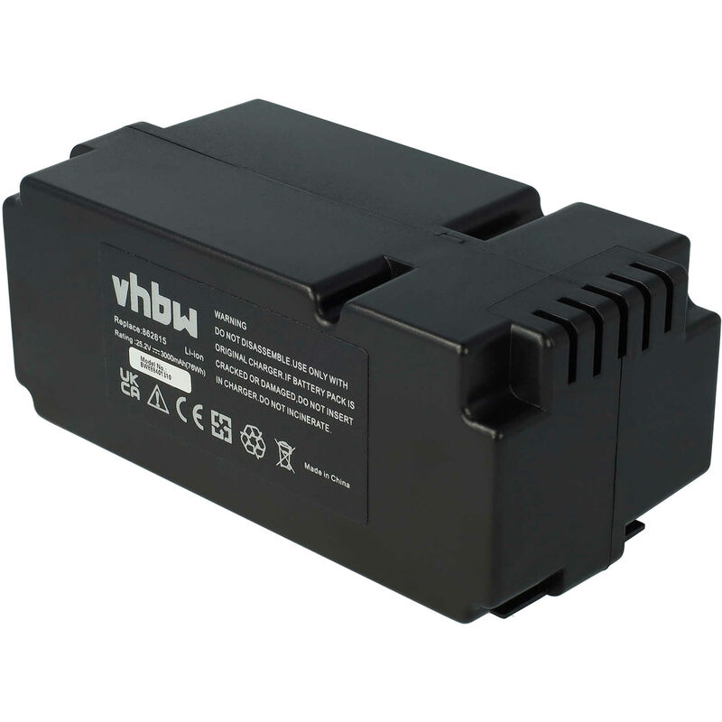 foto del prodotto vhbw batteria compatibile con ferrex r800 easy tagliaerba, robot tagliaerba 3000mah, 25,2v, li ion 