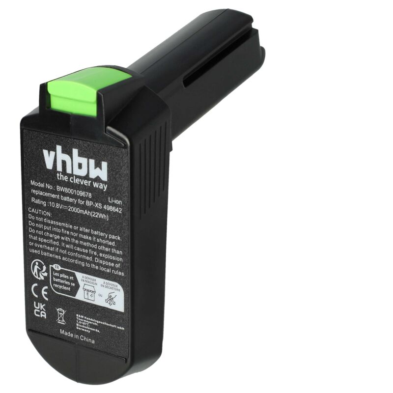 immagine 0 del prodotto vhbw batteria compatibile con festool cxs, cxs 1.3 li plus, cxs 1.3 li set, cxs 1.5 li plus attrezzo da lavoro 2000 mah, li ion, 10,8 v 