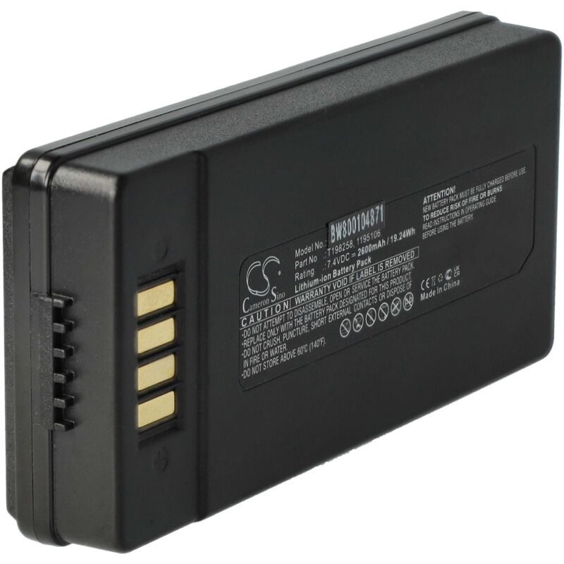 foto del prodotto vhbw batteria compatibile con flir thermacam e2, b2, e25, e30, e40, e45, e50, e65, ex320 termocamera 2600mah, 7,2v, li ion 