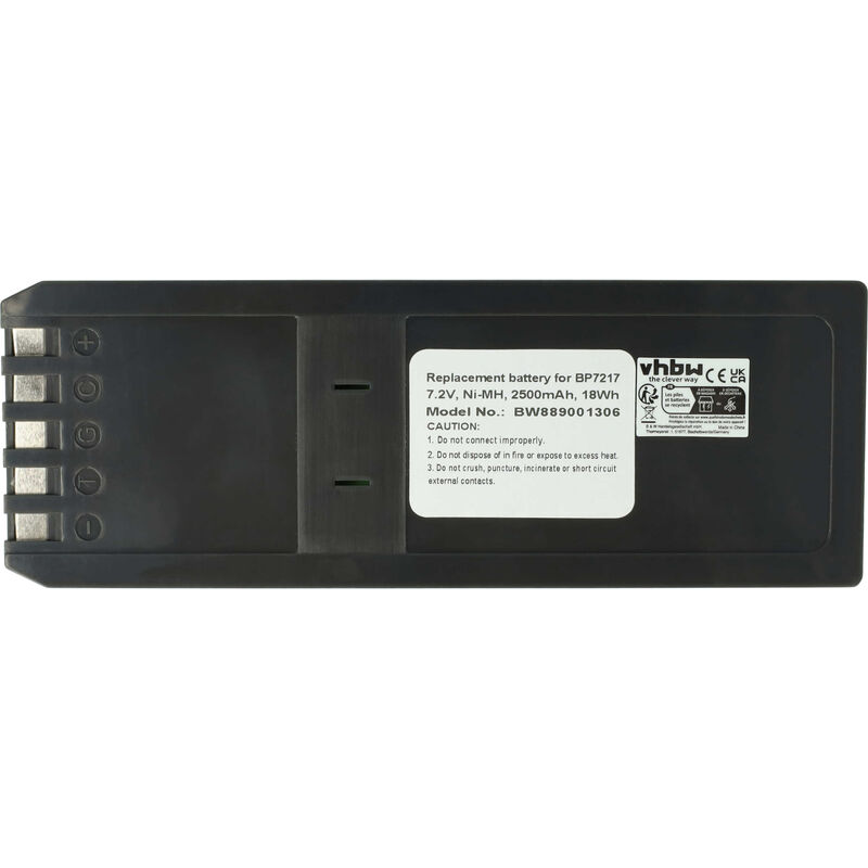 foto del prodotto vhbw batteria compatibile con fluke 741, 743, 863, 865, 867, 741b, 743b, 867b dispositivo di misurazione 2500mah, 7,2v, nimh 