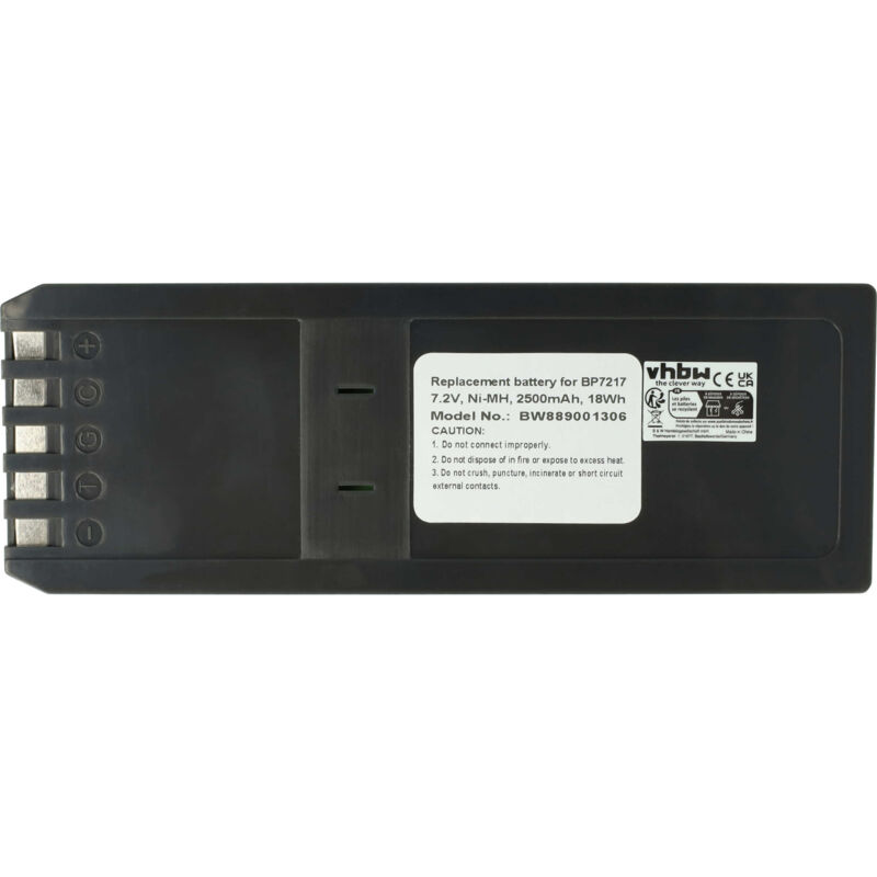 foto del prodotto vhbw batteria compatibile con fluke dsp100, dsp2000 dispositivo di misurazione 2500mah, 7,2v, nimh 