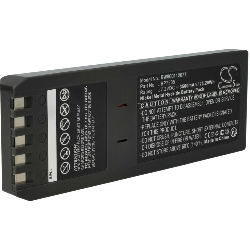 foto del prodotto vhbw batteria compatibile con fluke impulse 6000d, impulse 7000dp dispositivo di misurazione 3500mah, 7,2v, nimh 