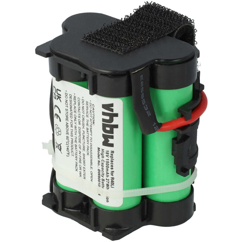 foto del prodotto vhbw batteria compatibile con flymo 1200r tagliaerba, robot tagliaerba 1500mah, 18v, li ion 