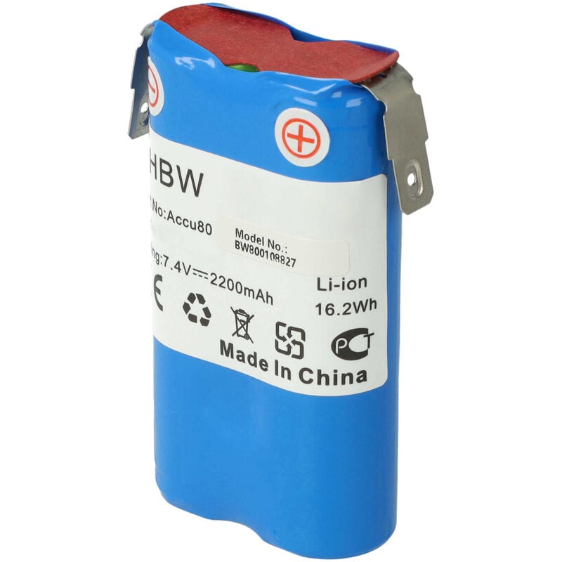 foto del prodotto vhbw batteria compatibile con gardena accu80 8824 sfoltirami tagliasiepi cesoia elettrica 2200mah, 7,2v, li ion 