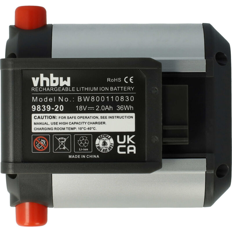 foto del prodotto vhbw batteria compatibile con gardena rasaerba powermax li 18 32 allround soffiatore accujet li 18 sostituisce bli 18 9840 20, 9839 20 