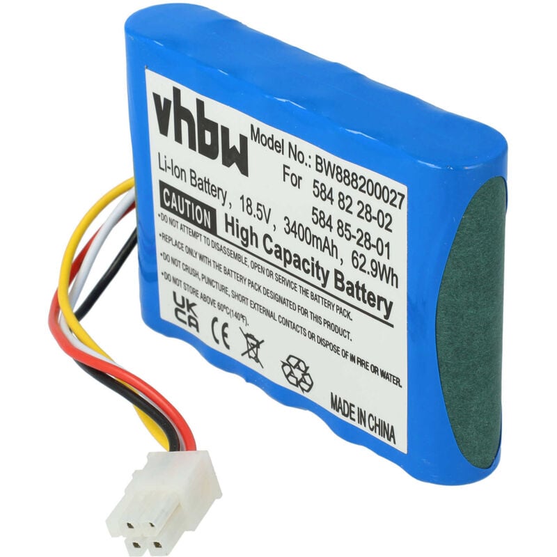 foto del prodotto vhbw batteria compatibile con gardena sileno r100li, sileno r100lic, sileno city 250 15001 tagliaerba, robot tagliaerba 3400mah, 18,5v, li ion 