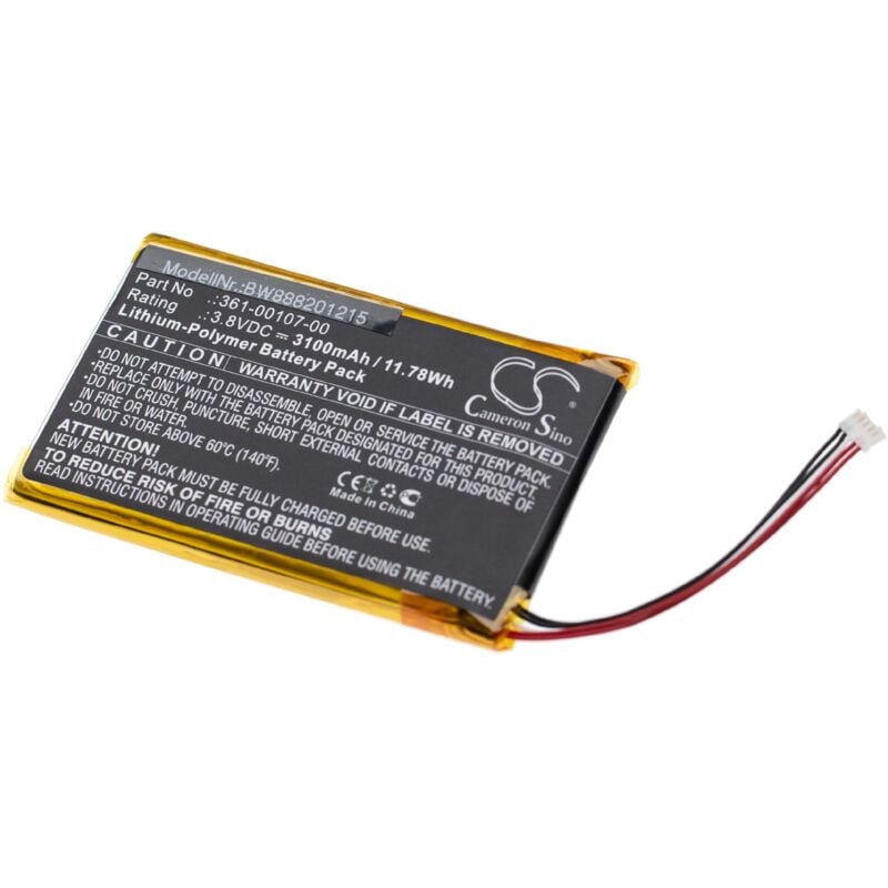 foto del prodotto vhbw batteria compatibile con garmin 010 01735 10, explorer , gpsmap 66sr, gpsmap 67 navigatore gps 3100mah, 3,8v, li poly 