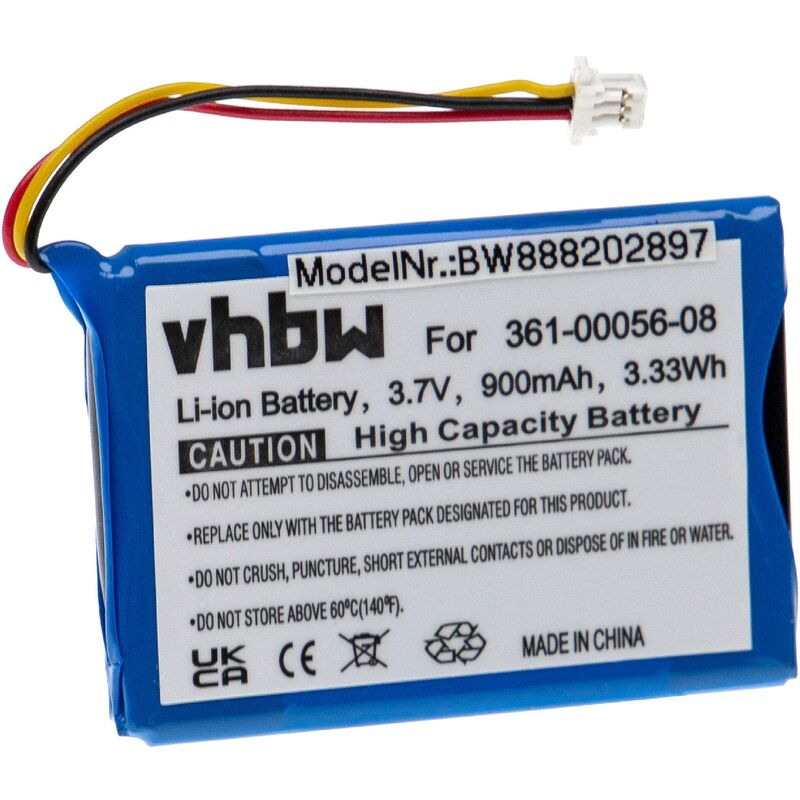 foto del prodotto vhbw batteria compatibile con garmin camper 770 lmt d navigatore gps 900mah, 3,7v, li ion 