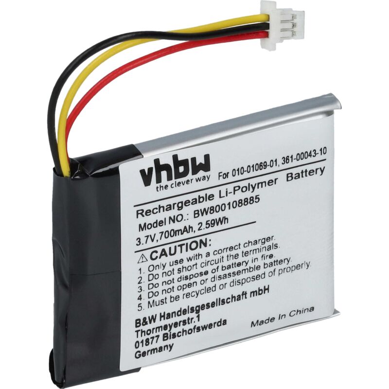 foto del prodotto vhbw batteria compatibile con garmin delta sport, delta, delta handheld collare per cani, dog trainer 700mah, 3,7v, li ion 