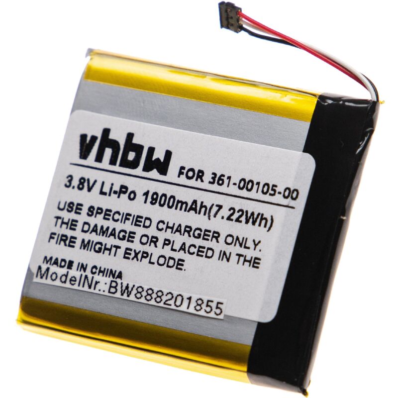 foto del prodotto vhbw batteria compatibile con garmin edge 1030 gps computer da bicicletta tachimetro bici 1900mah, 3,8v, li poly 