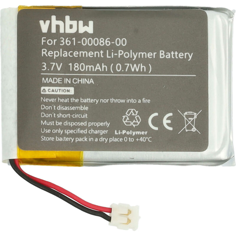 foto del prodotto vhbw batteria compatibile con garmin forerunner 235, 630, 225, 220 smartwatch orologio bracciale fitness 180mah, 3,7v, li poly set utensili