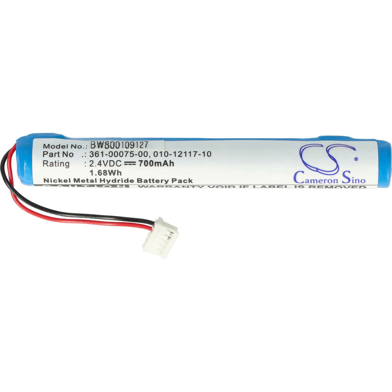 foto del prodotto vhbw batteria compatibile con garmin gwind wireless, gwind wireless transducer, 010 01248 00 navigatore gps 700mah, 2,4v, nimh 