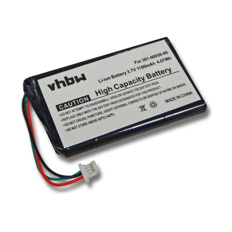 foto del prodotto vhbw batteria compatibile con garmin n vi 65, 65lm navigatore gps 1100mah, 3,7v, li ion 
