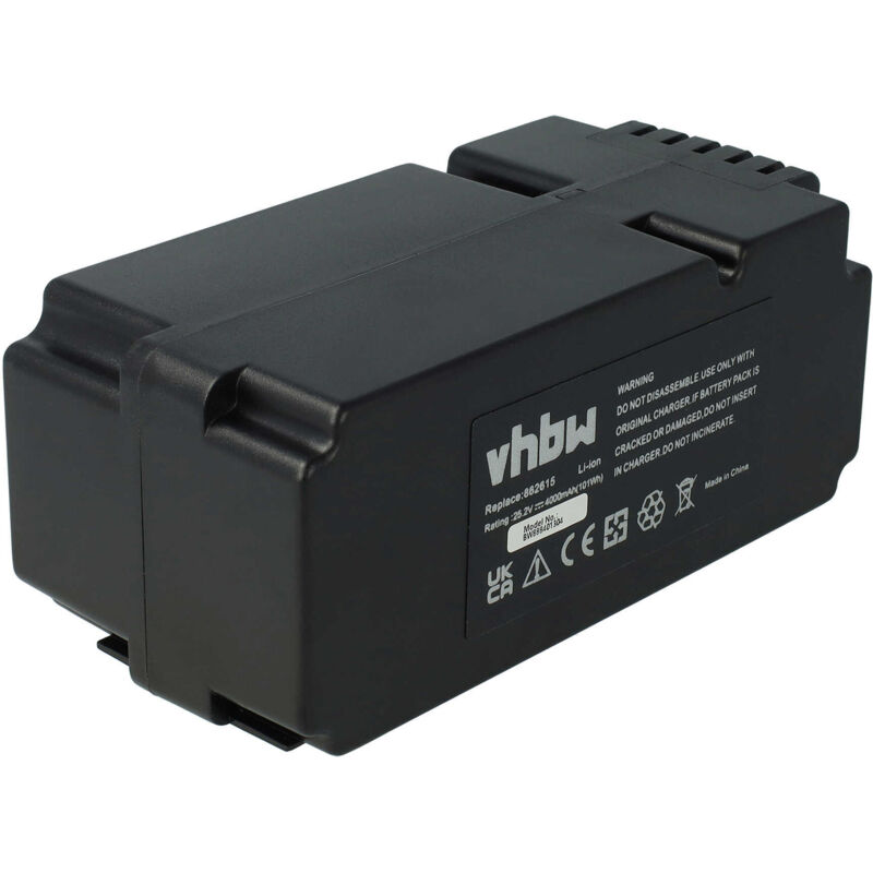 foto del prodotto vhbw batteria compatibile con grizzly mr 400, mr 1200, mr 1000, r800 easy, mr 600 rasaerba 4000mah, 25,2v, li ion