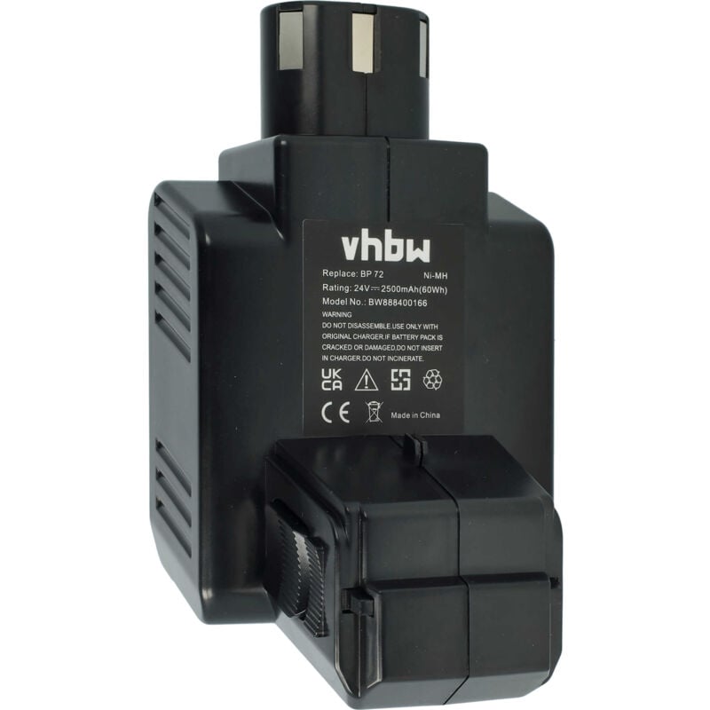 foto del prodotto vhbw batteria compatibile con hilti te 5 a utensile elettrico 2500 mah, nimh, 24 v 