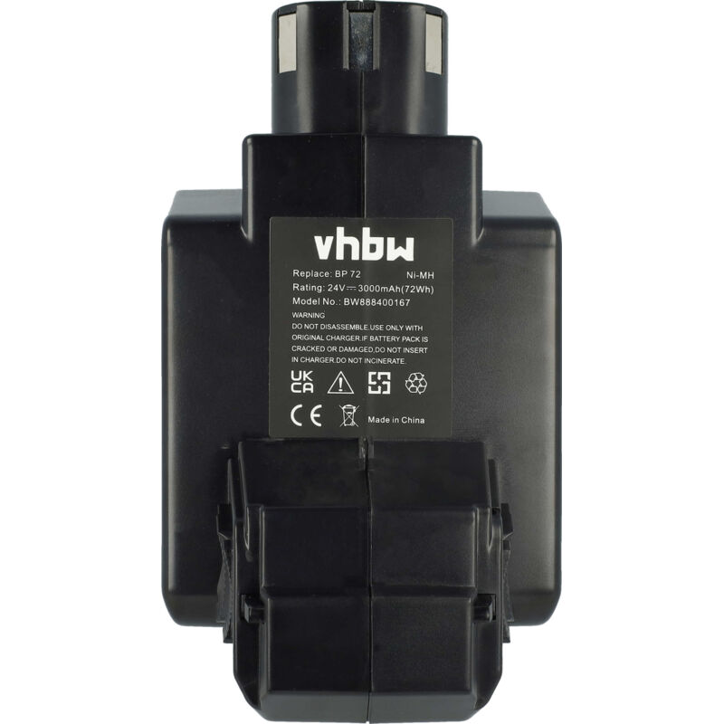 foto del prodotto vhbw batteria compatibile con hilti te 5 a utensile elettrico 3000 mah, nimh, 24 v 