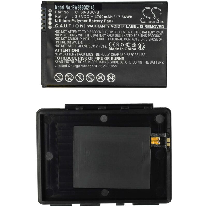 foto del prodotto vhbw batteria compatibile con honeywell dolphin ct65, ct60 computer portatile scanner pda 4700mah, 3,8v, li poly 