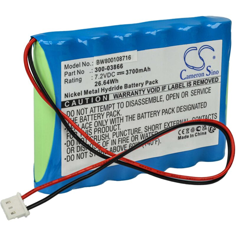 foto del prodotto vhbw batteria compatibile con honeywell lynx sistema d allarme 3700mah, 7,2v, nimh 