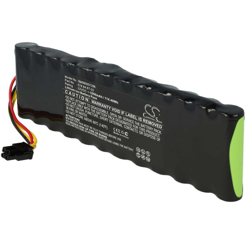 foto del prodotto vhbw batteria compatibile con husqvarna automower 265 acx 2014, 265 acx 2015, 265 acx g2 2 tagliaerba, robot tagliaerba 5200mah, 22,2v, li ion 