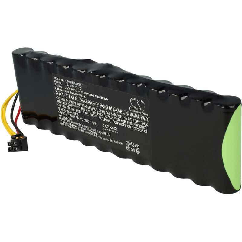 foto del prodotto vhbw batteria compatibile con husqvarna automower 265 acx 2014, 265 acx 2015, 265 acx g2 2 tagliaerba, robot tagliaerba 6800mah, 22,2v, li ion 