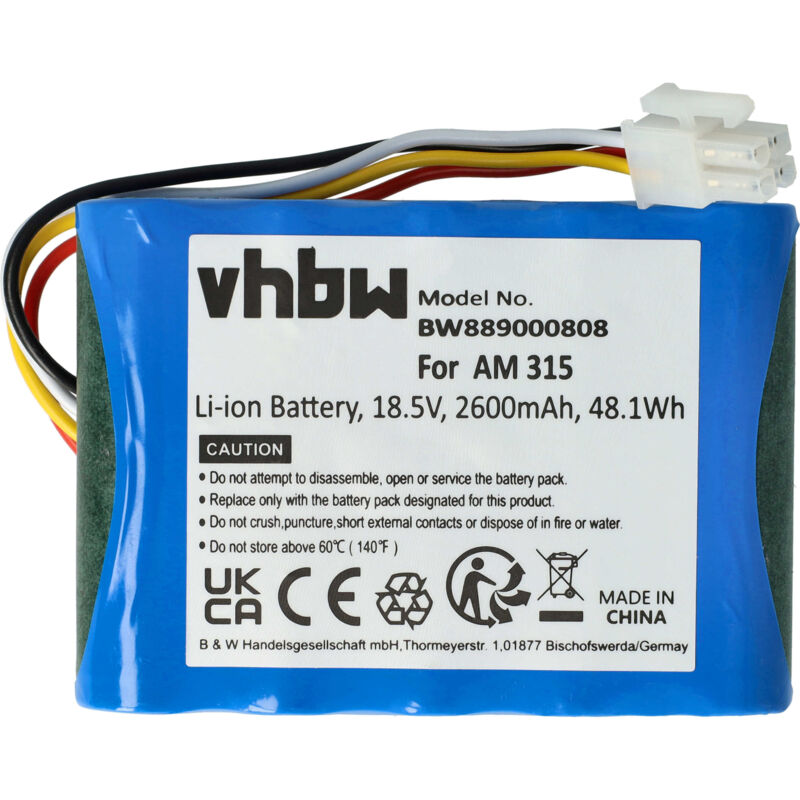 foto del prodotto vhbw batteria compatibile con husqvarna automower 315 2017 rasaerba 2600mah 18,5v li ion
