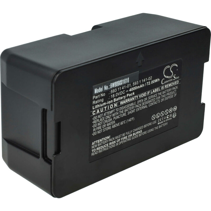 foto del prodotto vhbw batteria compatibile con husqvarna automower 320 2014, 320 2013, 330x 2013, 320 2015, 330x 2015, 330x 2014 rasaerba 4000mah 18v li ion